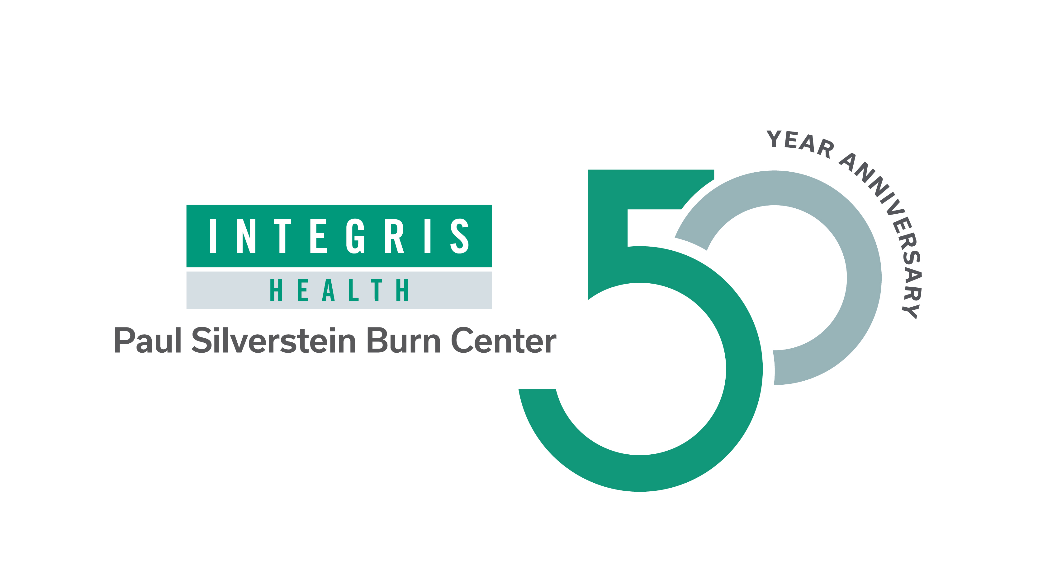 INTEGRIS Health Paul Silverstein Burn Center 50 Year Anniversary Logo