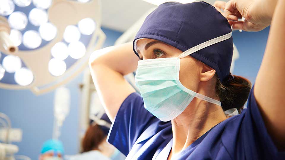 nurse with mask