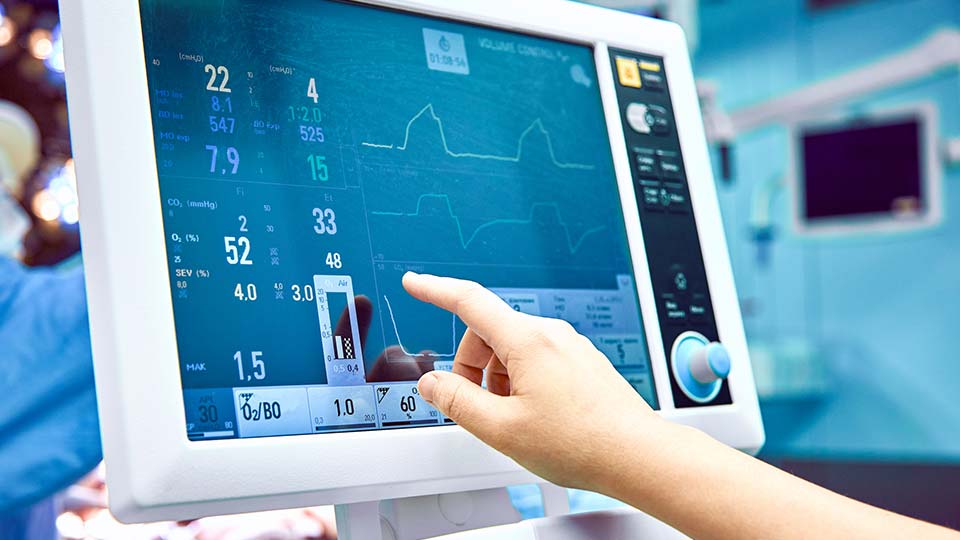 Cardiogram monitor during surgery