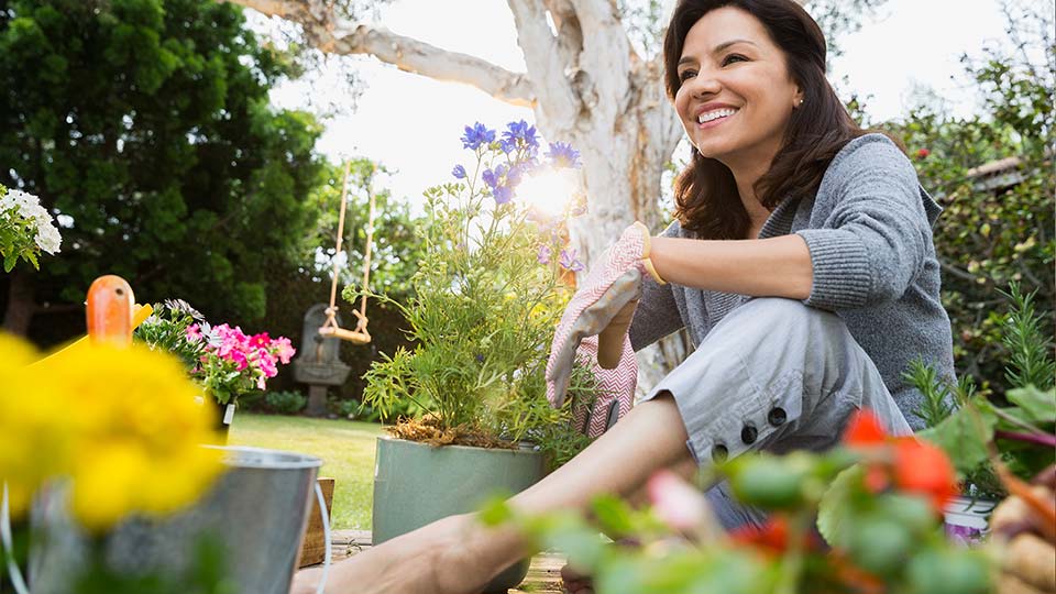 Woman gardening