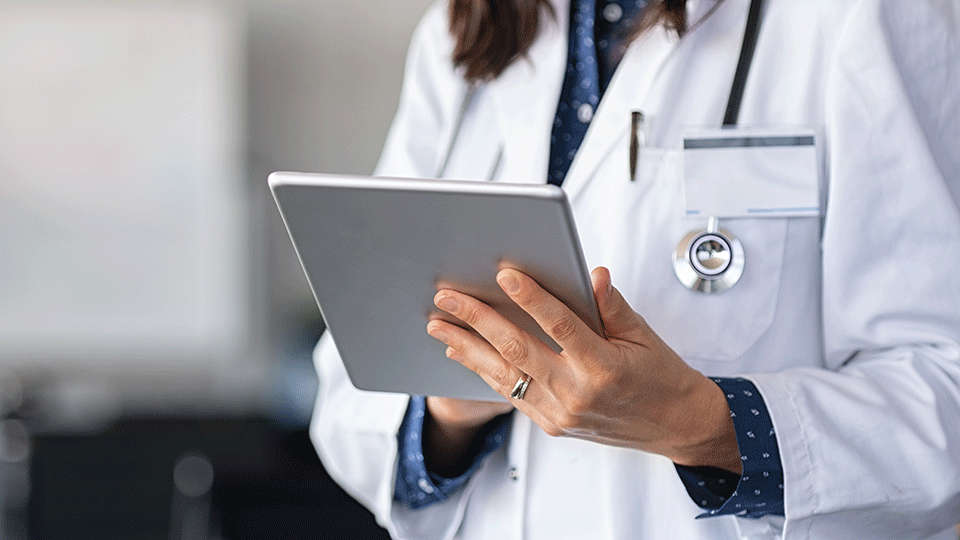 Doctor with Ipad