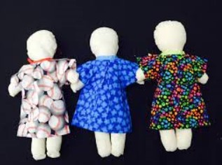 blank cloth dolls gowns