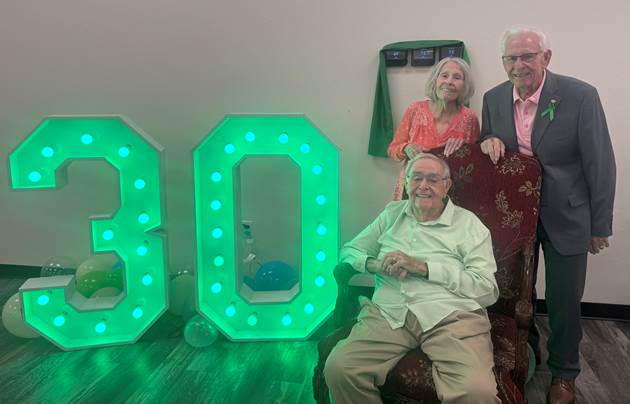 Willie Buchanan with his two remaining living siblings, Regina Boucher and John Buchanan