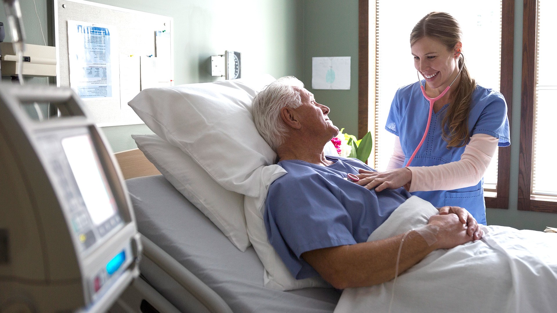 nurse with patient