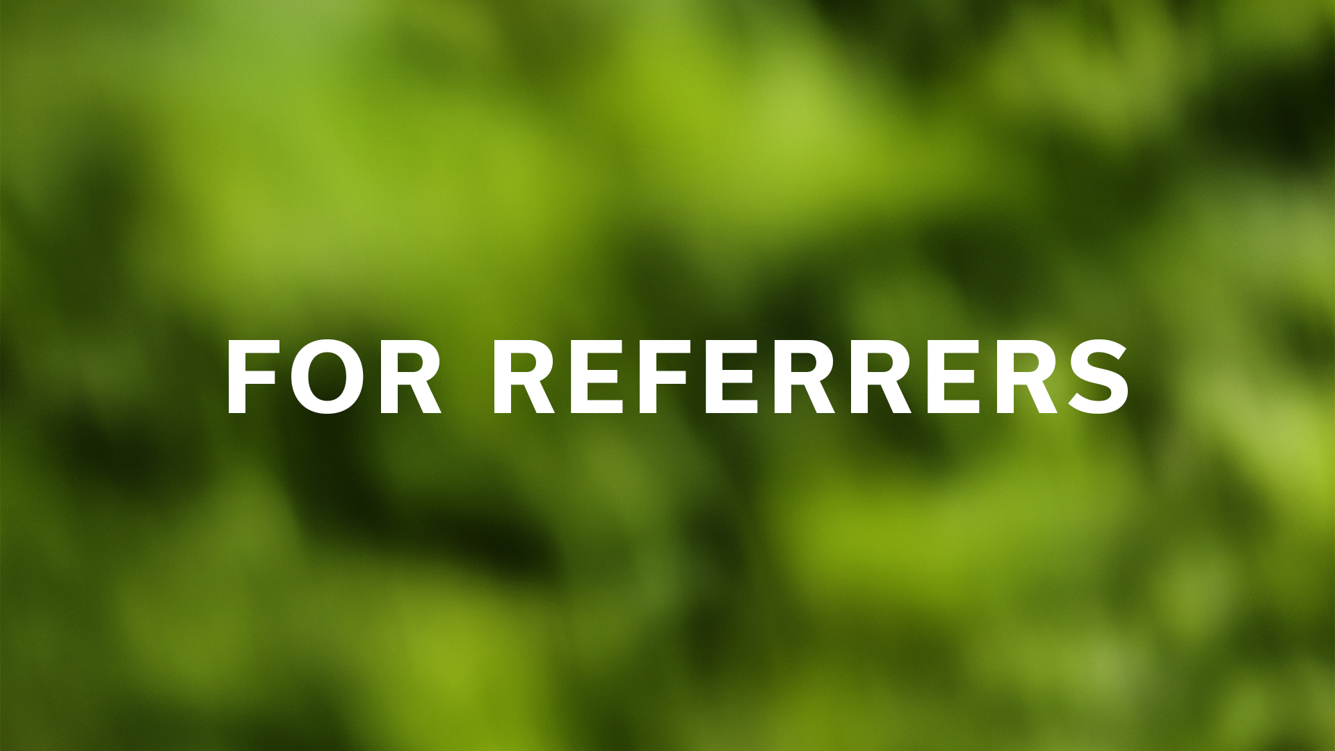 Referral Information