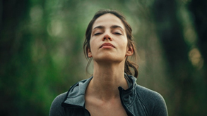 Woman in forest