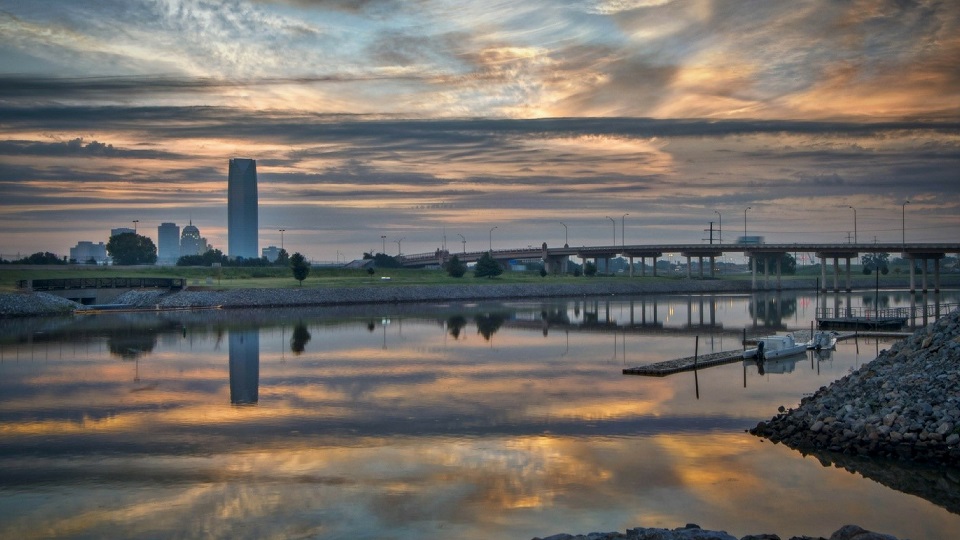 OKC Boathouse District Skyline