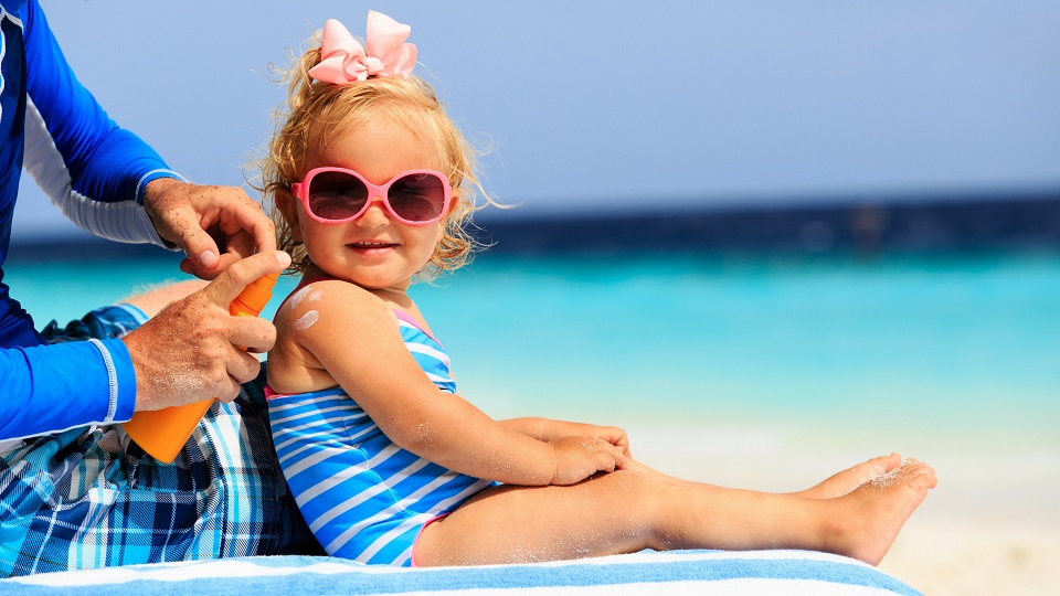 little girl on the beach