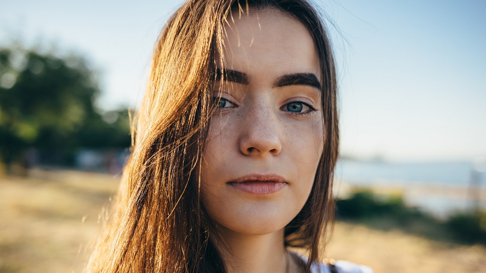 Girl with pretty skin