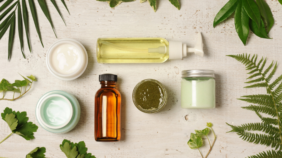 jars of skincare products
