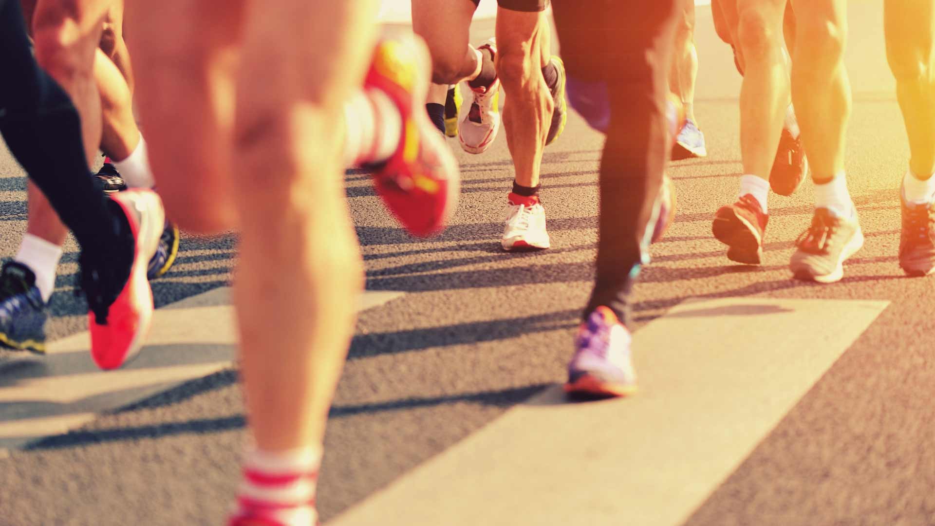 A group of runners