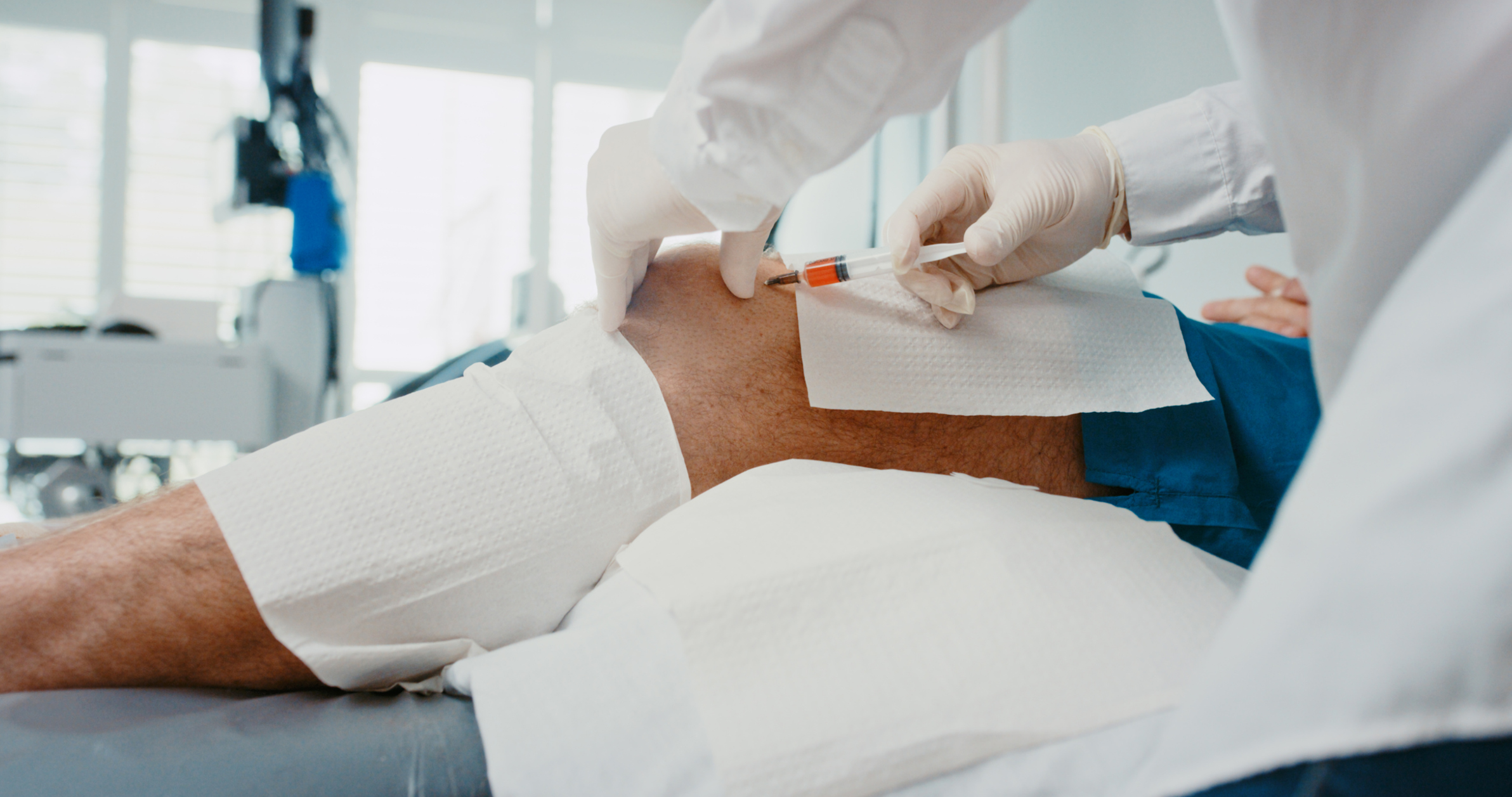 a cortisone injection to the knee