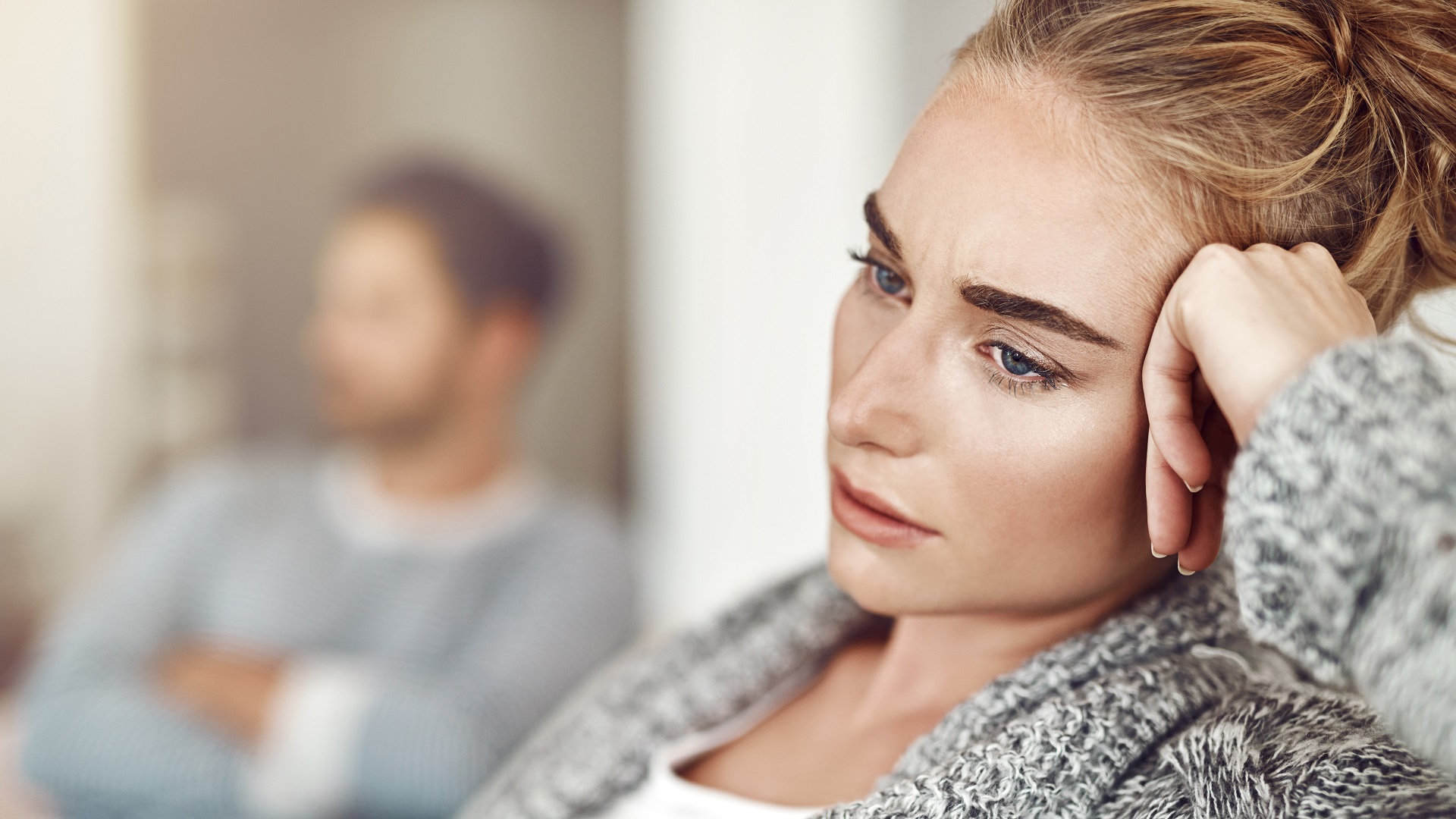 Woman Upset by Peer Pressure