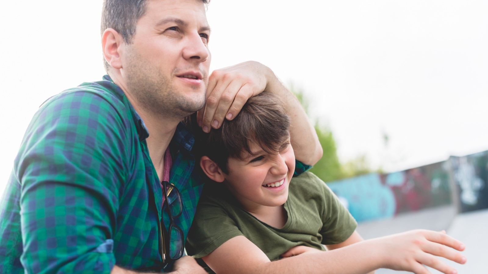 Parent Hanging Out with Son