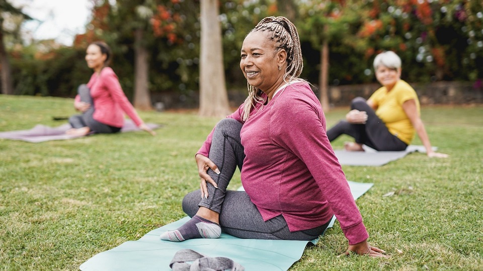 Woman Stretching