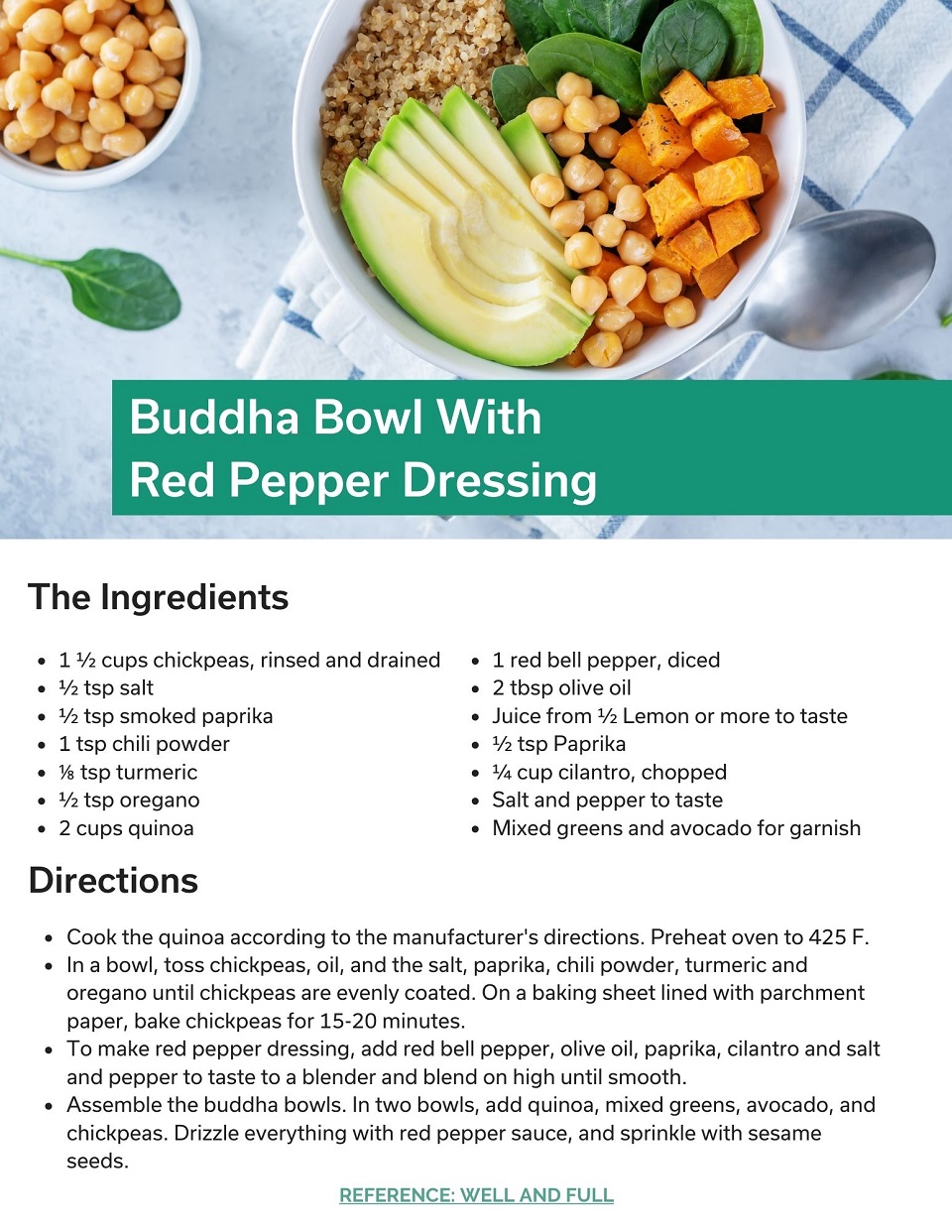 Buddha Bowl recipe