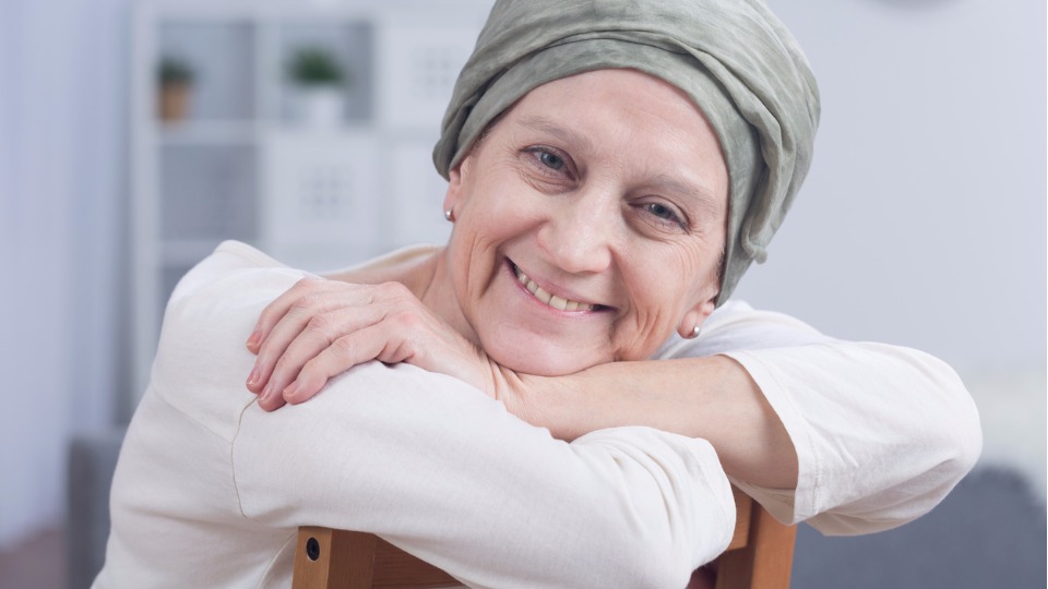 woman getting treatment for breast cancer