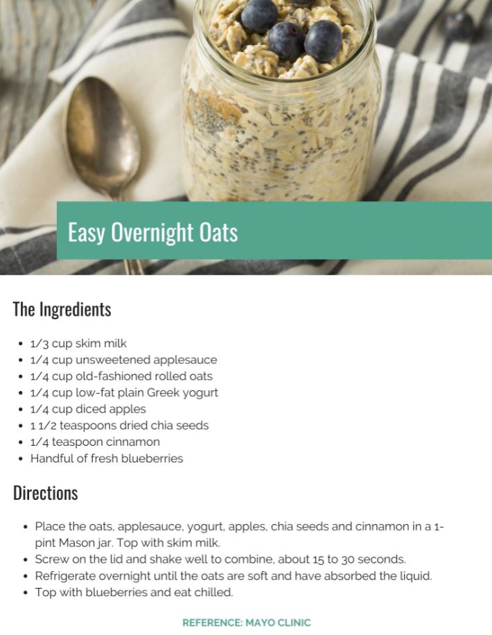 overnight oats recipe
