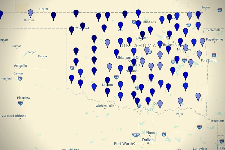 how much exercise do oklahomans get