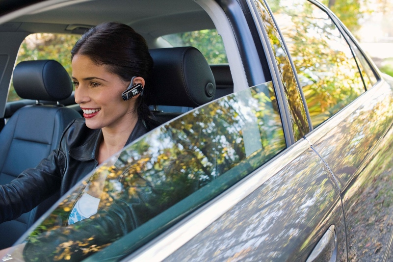 Women Wearing Bluetooth While Driving