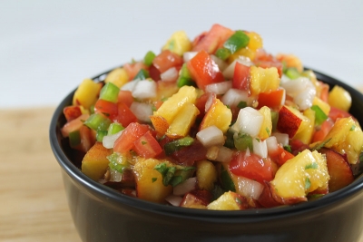 sweet summer peach salsa